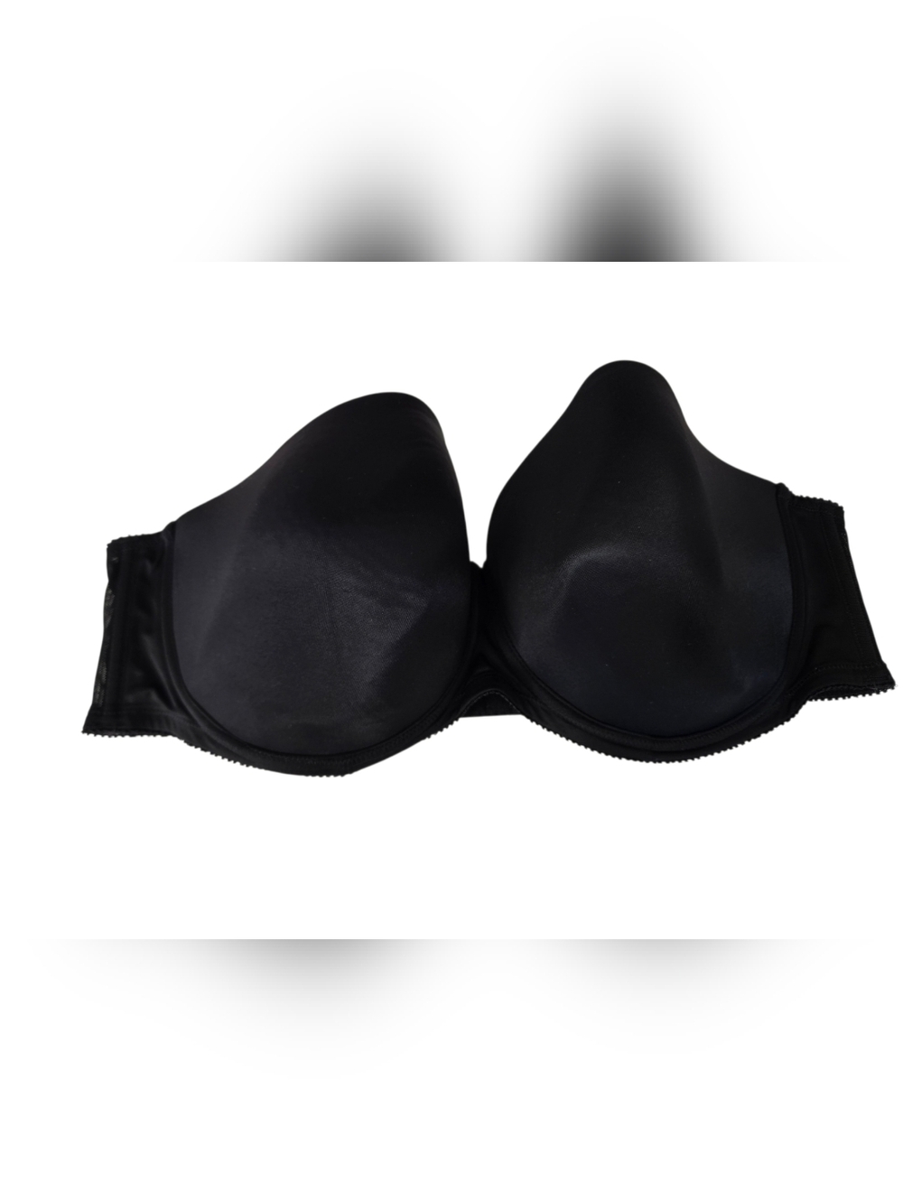 Torrid Black Strapless Bra 44DDD Smooth Cups Silicone Grip Plus Size